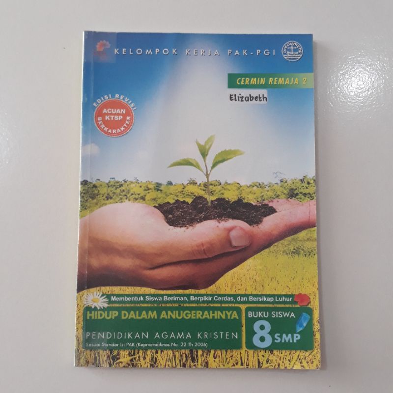 Buku Pendidikan Agama Kristen kelas 7 kelas 8 BPK Gunung Mulia