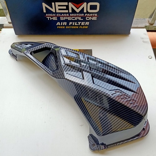 Cover Filter Vario 160 Carbon Nemo Tutup Cover Hawa Vario 160 Cover Air Filter Udara Carbon Honda Va