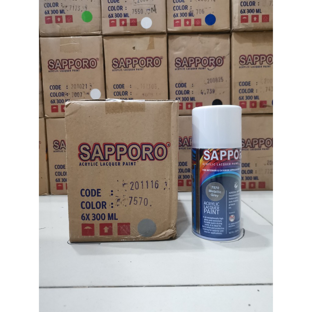 Cat Semprot Sapporo Paint  7570 Metallic Grey