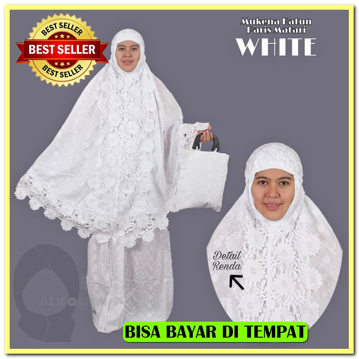 Mukena Remaja Lebaran Terbaru 2021 Model Baru Modern Rukuh Murah  MM809 Mukena Dewasa Katun Paris Ma