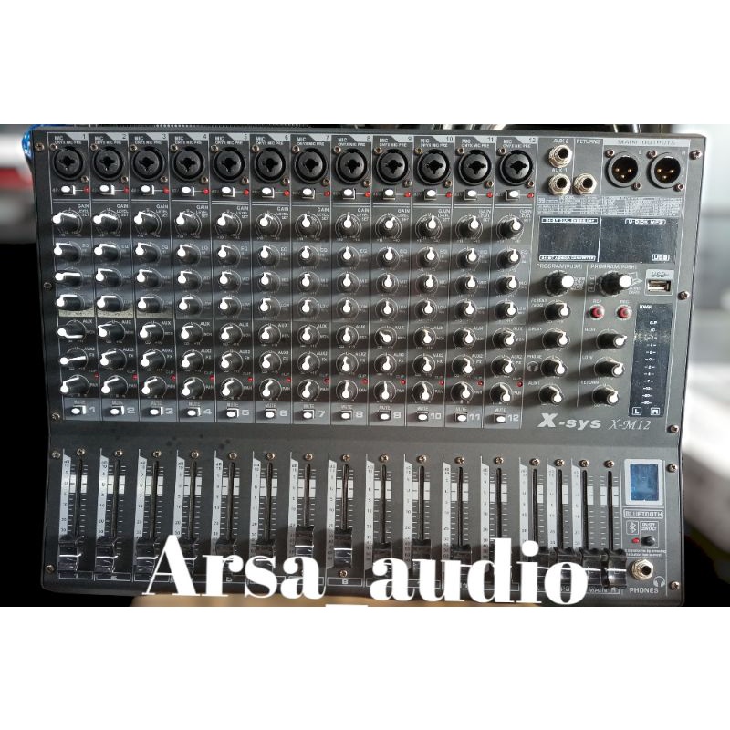 mixer x-sys 12 Chanel mixer audio mixer bluetooth mixer effec reveb mixer Ashley mixer hadwell mixer