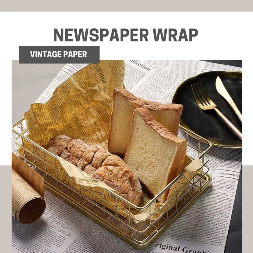 

Kertas kado vintage koran newspaper magazine flower wrapping alas properti background alas foto