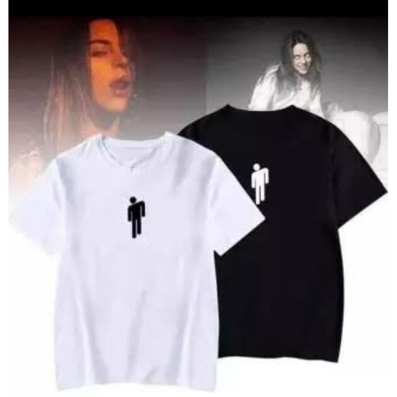 Baju Kaos Billie Eilish Logo tengah