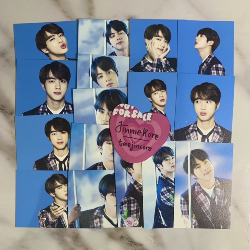 [FULLSET] BTS THE WINGS TOUR OFFICIAL MERCH MINI PHOTOCARD & STICKER SET JIN MPC MINI PC POSTCARD FI