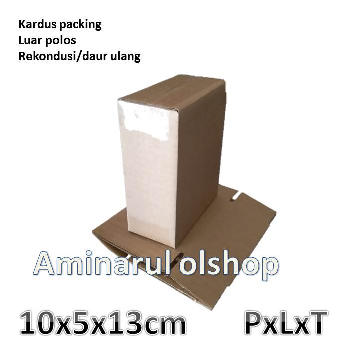 

kardus packing uk.10x5x13cm 10 pcs rekondusi