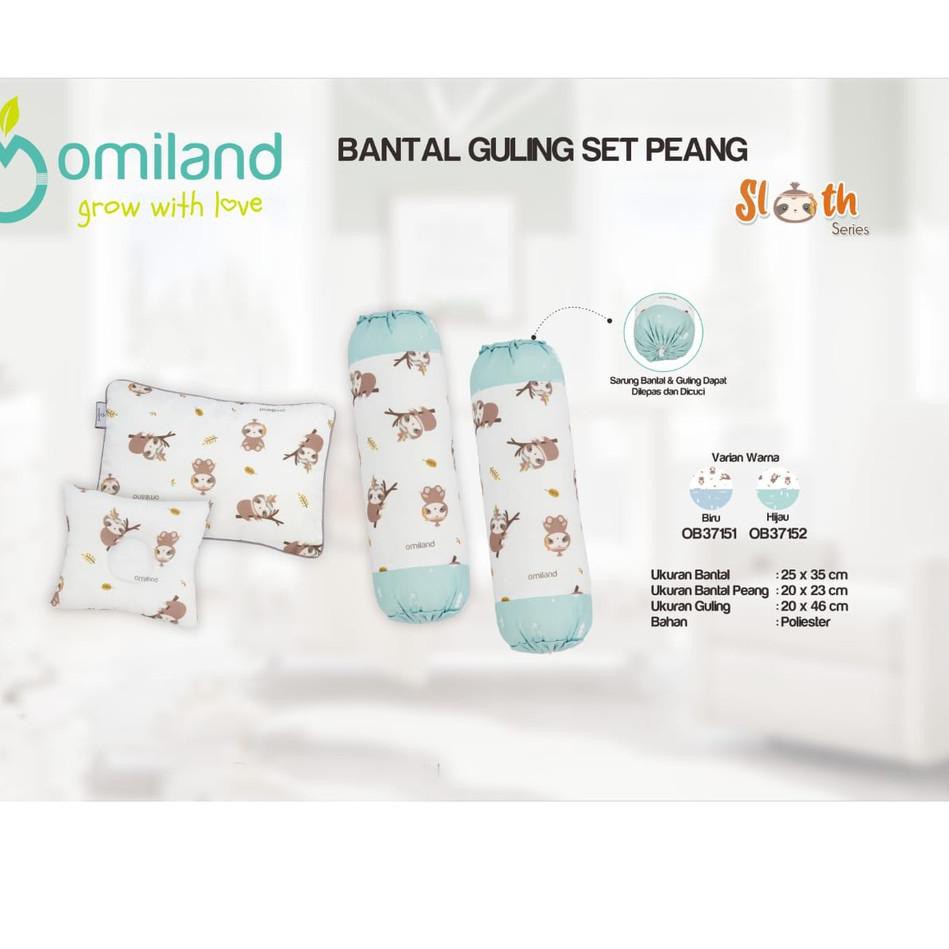 Omiland Bantal Guling Set Peang Sloth Series OB3715