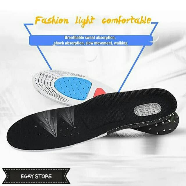 Shoe Pad Silicone Alas Kaki Empuk Gel Insole Sepatu Sneakers Original High Quality