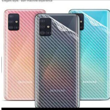 SKIN KARBON BELAKANG SAMSUNG J4PLUS/J6PLUS/A6/A6PLUS/J8