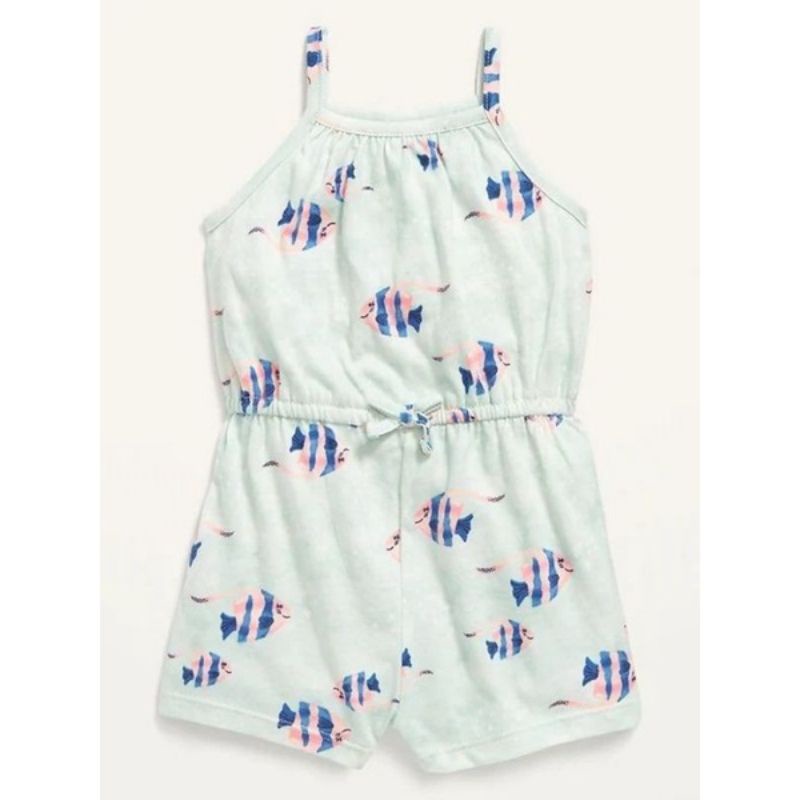 (Nb-12m) ROMPER OLD NAVY ANAK BAYI PEREMPUAN ORIGINAL BRANDED-Mint ikan
