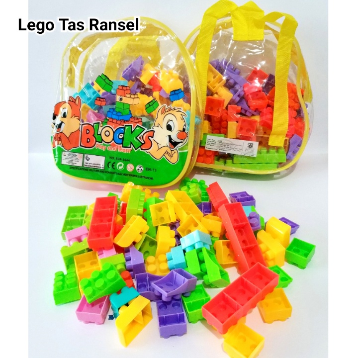 Mainan Lego Anak Tas Ransel Selempang Lego Besar