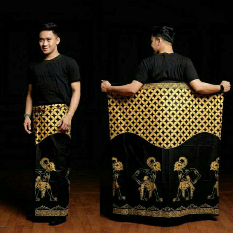 SARUNG BATIK PALAEKAT BALIMOON / SARUNG MOTIF BENOWO / GUNUNGAN WAYANG TERLARIS NU LIST HIJAU/BISA BAYAR DITEMPAT