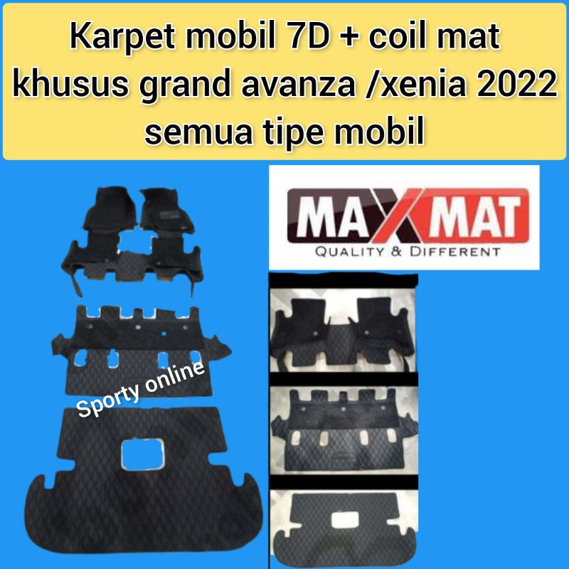 karpet mobil 7D + coil allnew avanza xenia 2022 semua tipe mobil