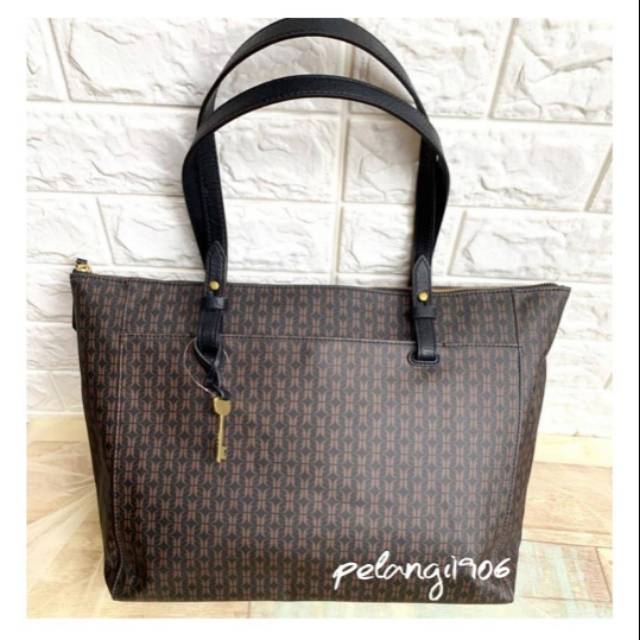 Tas Rachel Zip Tote Brown/Black