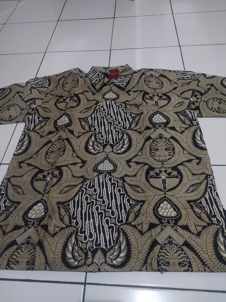 Batik Pria Anggra Lawasan Size M - Xxl Regular Fit  Batik Solo Katun Halus Sragenan Full Furing