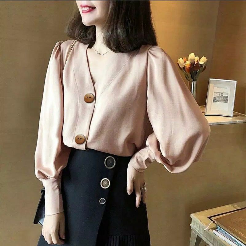 BAJU BLOUSE KOREA / OWLY BLOUSE / ATASAN WANITA ALA KOREA