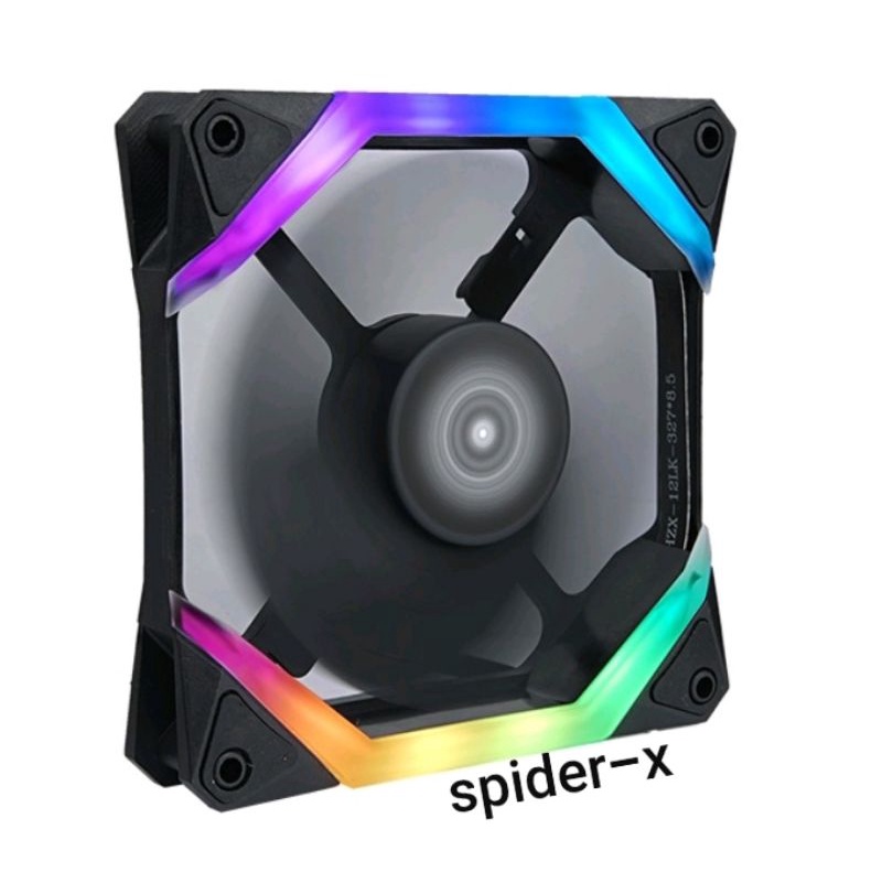 NYK Spider X Shape Fan Casing 12cm LED RGB Illumination Fan cpu