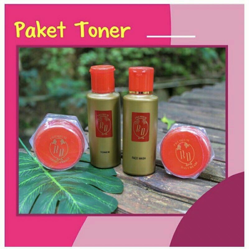 PAKET Cream RD RED Premium CV HJ ARNI / Ecer Krim Malam Siang Sabun Facial Wash Toner Cleanser Serum