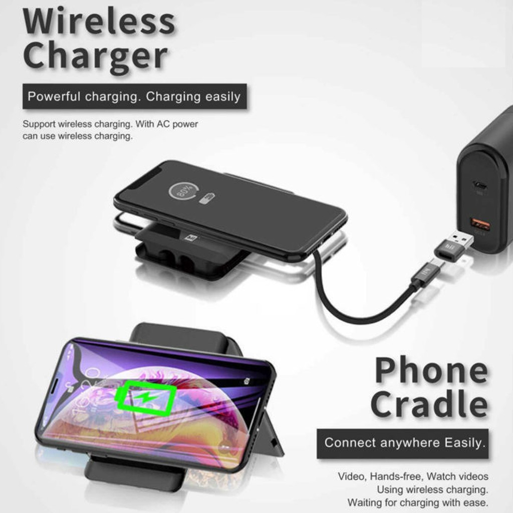 Kabel Data Set All in One plus Wireless Charging Multicable Box