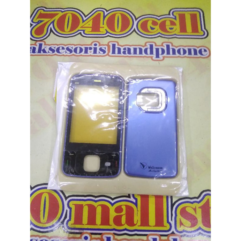 casing Nokia N96 metalik tanpa tulang tengah