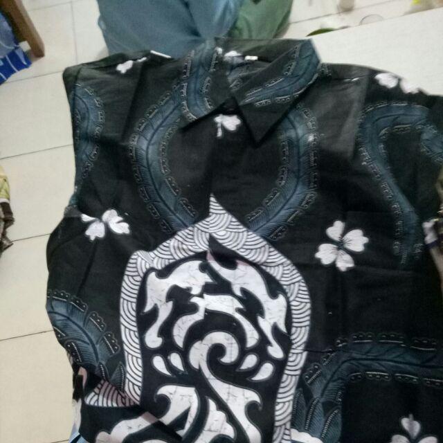 Asifa Batik Hrb026 Kenongo Kemeja Tosca Pendek Pekalongan Padi M L Xl Sogan Tulis Halus Kemeja Batik