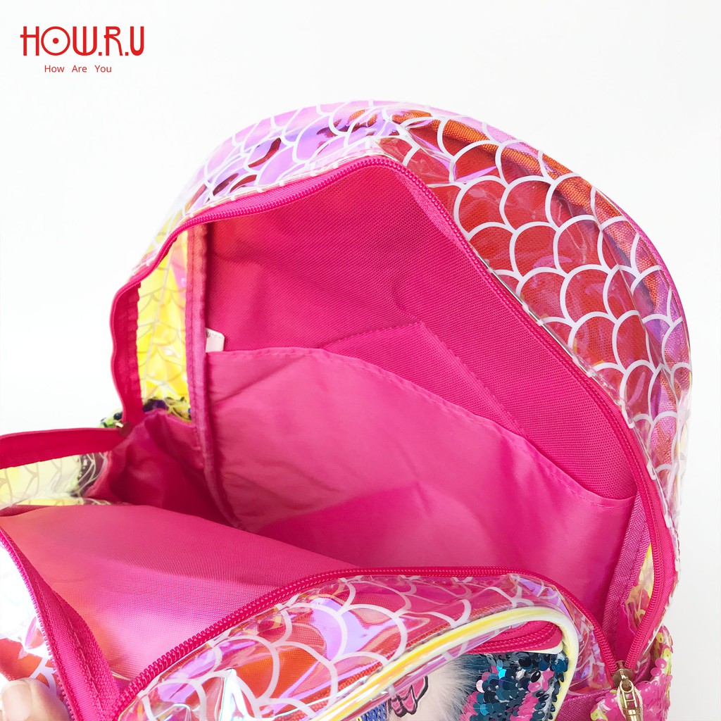 HOW.R.U | Tas Backpack LOL / Tas Sekolah Anak Sequin Premium 9886