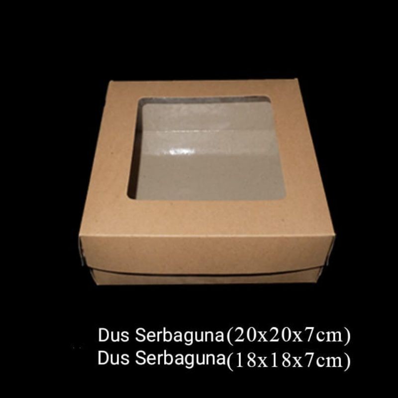 

Kardus Serbaguna ukuran 20x20x7 dan ukuran 18x18x7