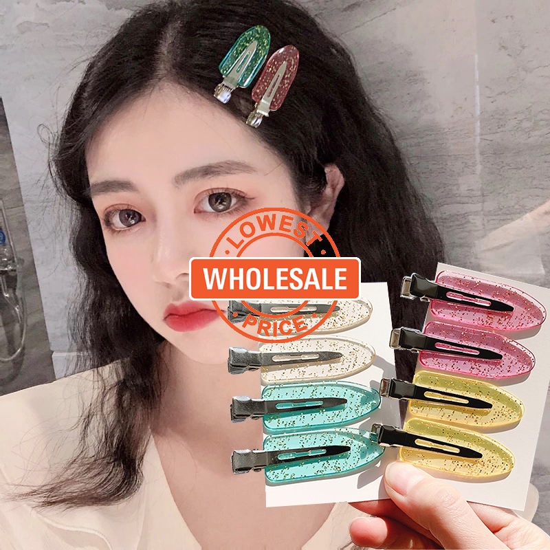 [Harga Grosir]Jepit Rambut Duckbill Seamless Warna Permen Gaya Korea Untuk Wanita/Hot Sale