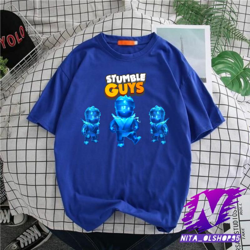 baju anak stumble guys kaos anak stumble guys atasan anak laki laki premium tiga ninja