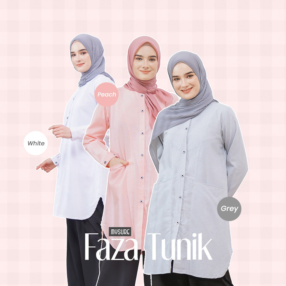 Tunik Katun Wanita Muslimah Terbaru, Faza Tunik