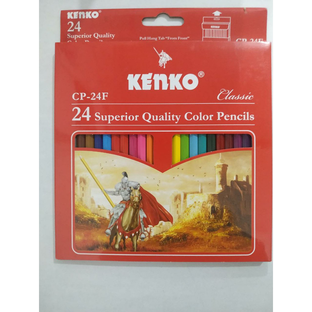 PENSIL WARNA 12 & 24 KENKO-24 Warna, Panjang