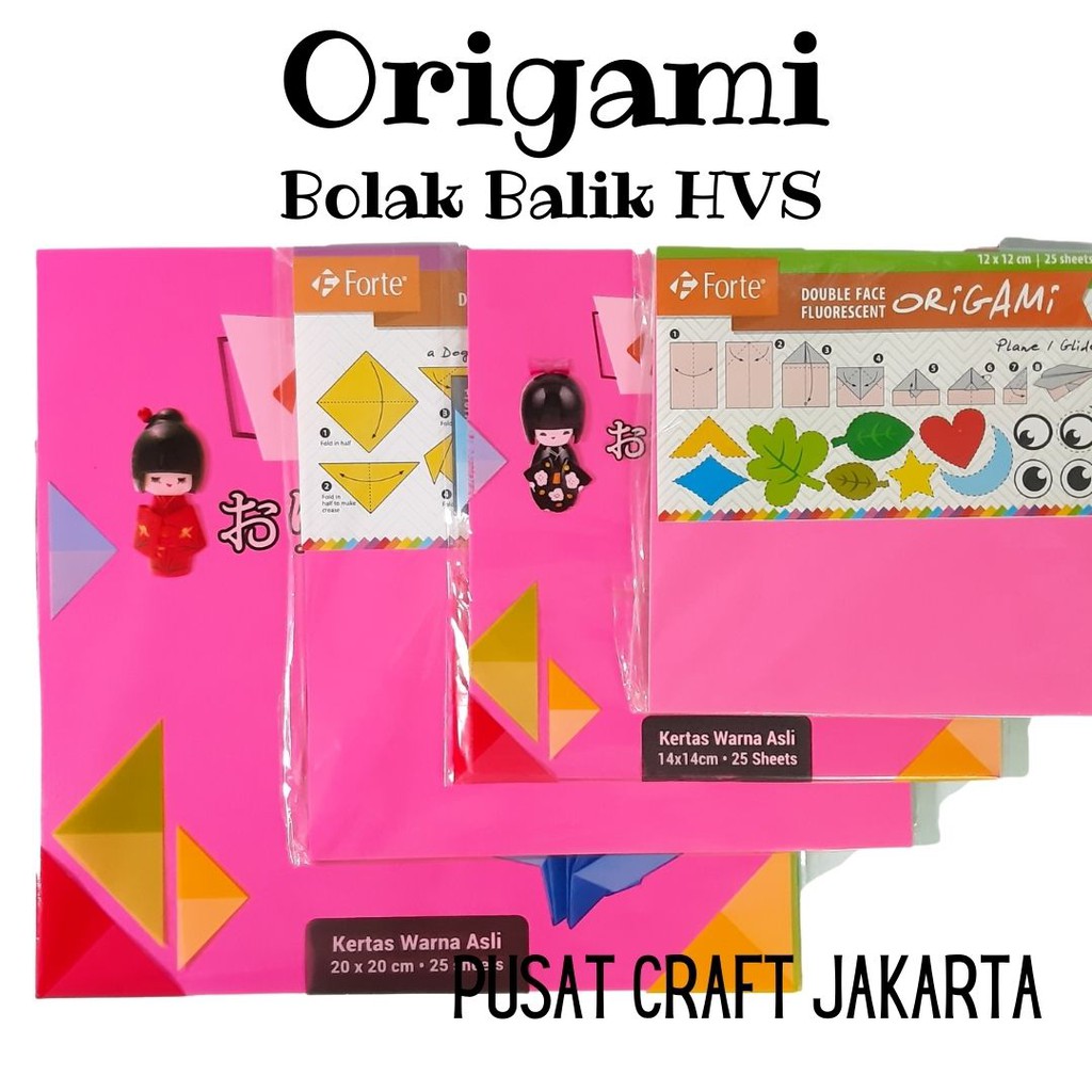 

Craft - Kertas Lipat 2 Sisi / Origami Forte Double Side ( 25 Lembar )