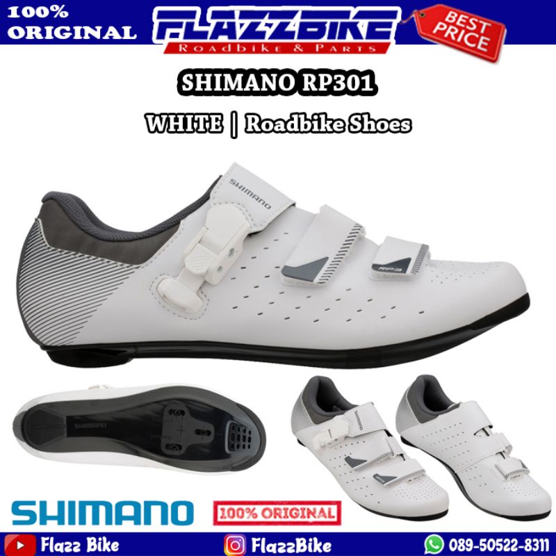 SHIMANO RP301 White Size 40 41 42 43 44 45 46 RP3 Putih Cleat Roadbike