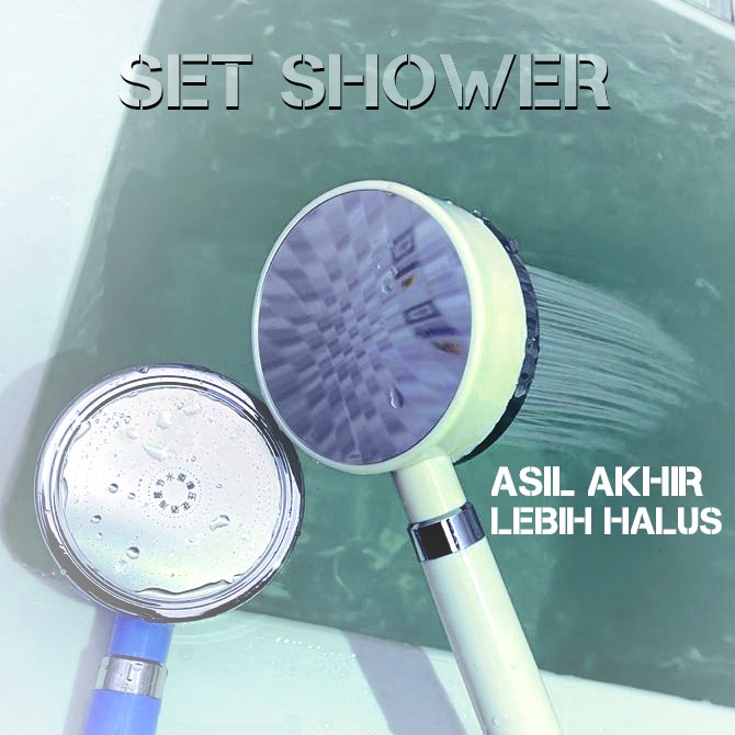 Shower kamar mandi 1 set kran cabang stainless 1/2 inch / Shower Bulat Lubang 300 Terbaru Murah High Quality