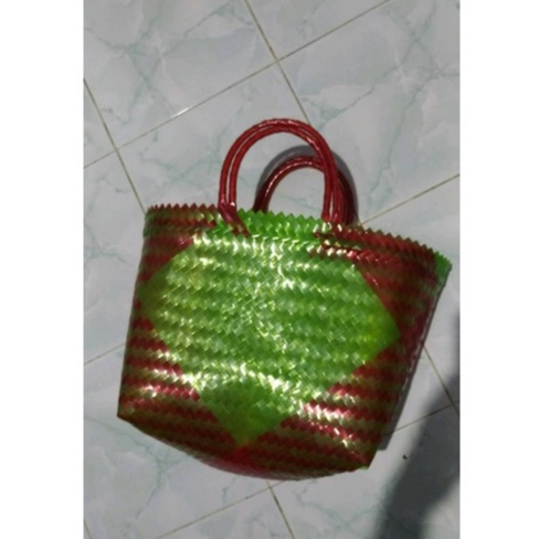 [GROSIR] TAS ANYAMAN PLASTIK KACA GLOSI BESAR / TAS PASAR BESAR (TERBARU)