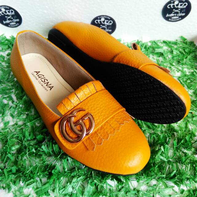 Sepatu kulit wanita sepatu garutan