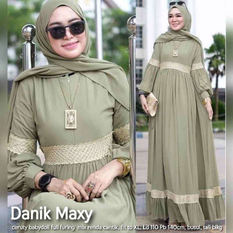 Danik maxy bahan ceruty mix renda BANYAK WARNA