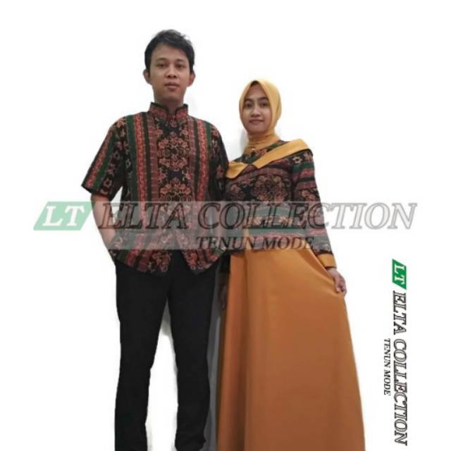 Couple tenun Sarimbit Tenun Kemeja dan Gamis tenun