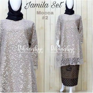  Bayar di Tempat STELAN KEBAYA BRUKAT TILE TUNIK ALEETA 