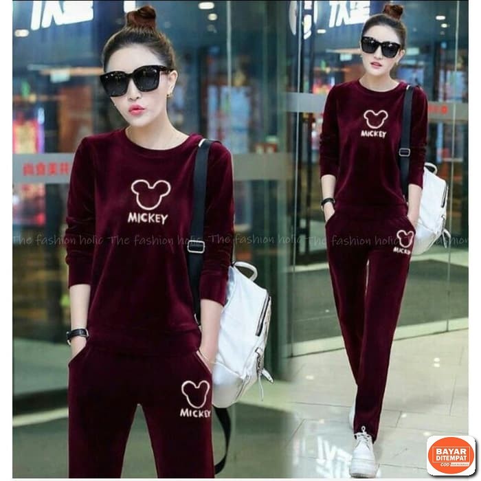 [ Bayar Di Tempat ] Stelan Brukat Wanita Fahrina Set Baju One Set AS250 [St Zumba Marron Ve] Babyter