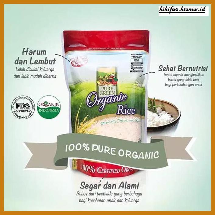 

ANEKA-BERAS- PUREGREEN ORGANIC RICE BERAS ORGANIK BERAS COKLAT - PAKET 2 X 1 KG -BERAS-SEHAT.