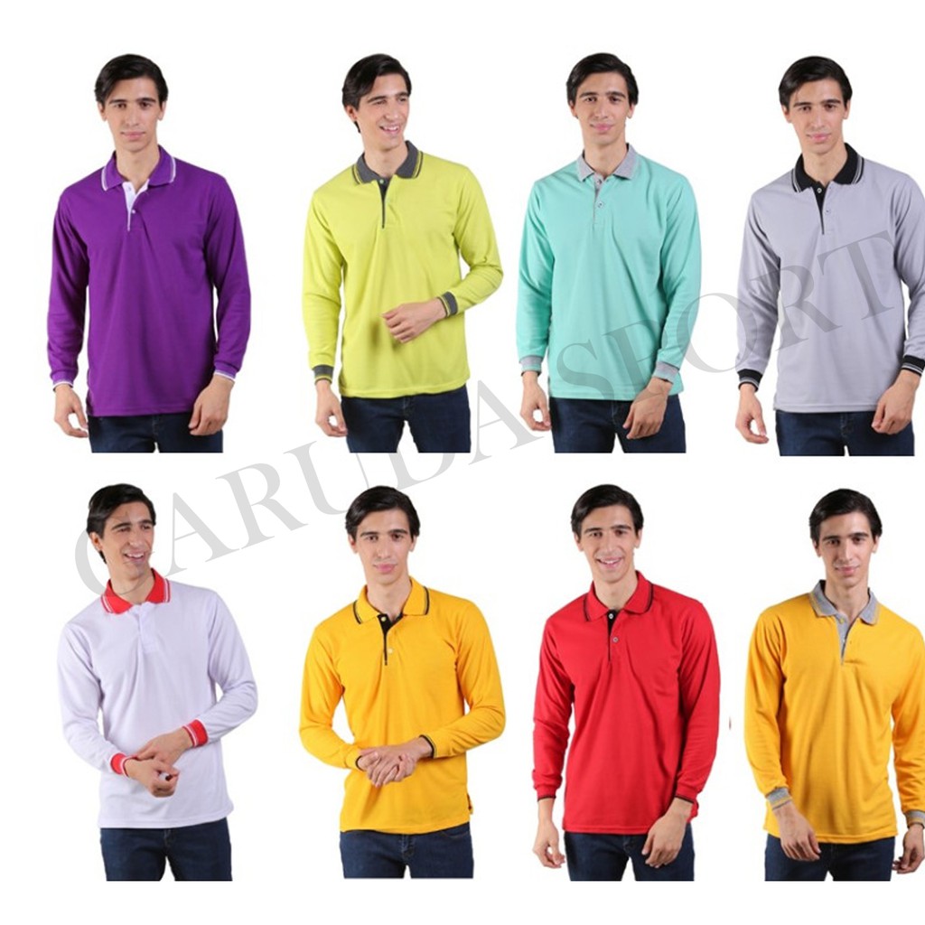 Polo shirt / wangki / kaos berkerah / lacoste lengan panjang