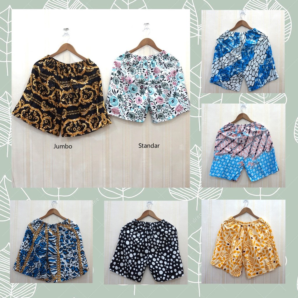 CELANA KOLOR BAHAN RAYON MURAH / CELANA SANTAI PENDEK / CELANA KOLOR WANITA