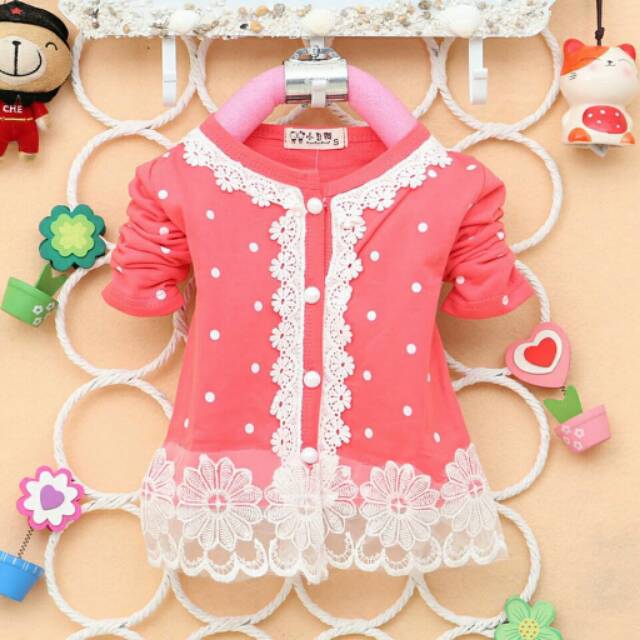 (Babyqueensha) dress bayi/baju bayi/dress anak import/baju bayi import/rok bayi/baju pesta anak