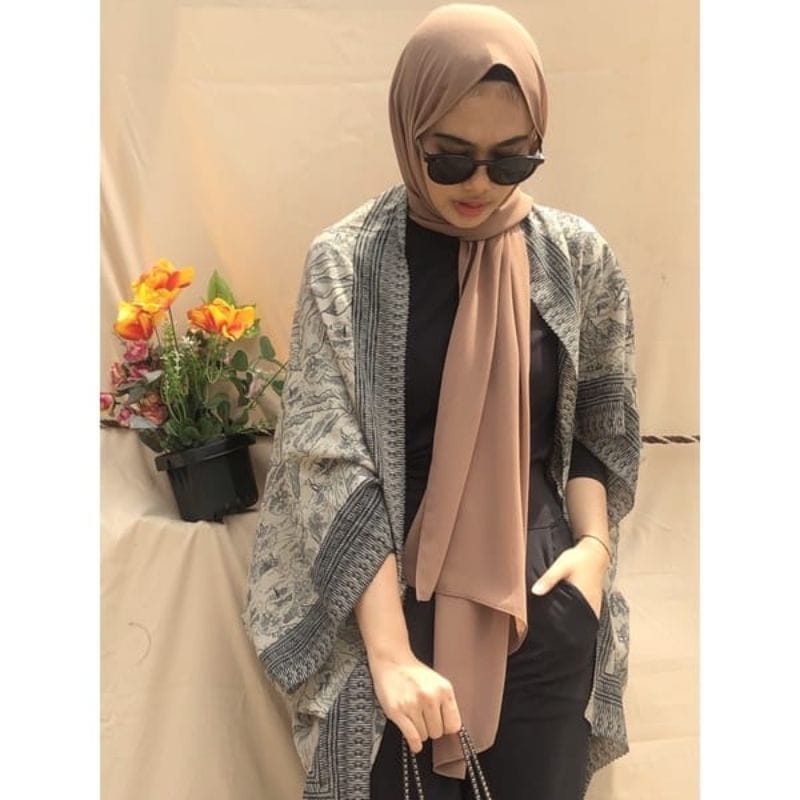 OUTER SCARF VOAL PREMIUM KIMONO SCARF WANITA CARDIGAN SCRAFT TERMURAH NAYLA HIJA'B