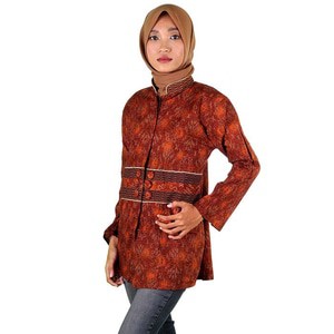 Blus Batik I Blouse Batik I Blus Kerja Wanita Batik Dewi - Warna 3