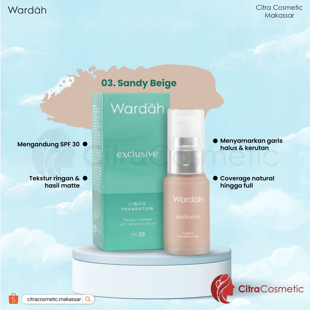 Wardah Exclusive Liquid Foundation 20 Ml