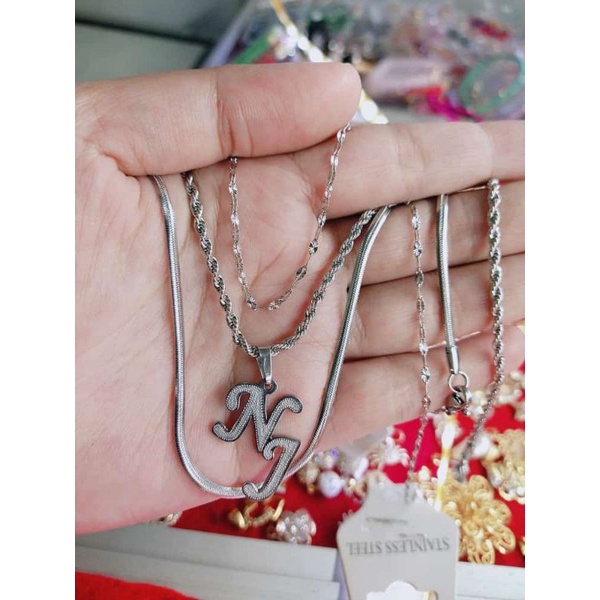 Sp_do kalung wanita nama sendiri dewasa Dan anak nama unik perhiasan kalung mewah ful set perhiasan 