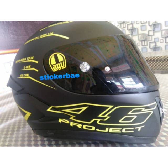 STICKER CUTTING AGV PISTA 46 PROJECT 3.0 FULL SET NYALA REFLEKTIF VERSI Ke 2