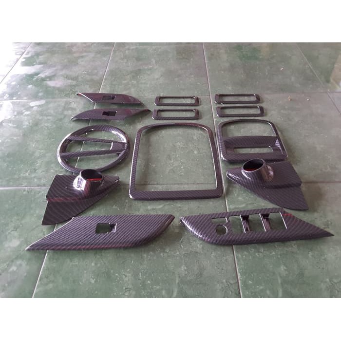 Panel Interior Carbon All New Fortuner 13 Pcs