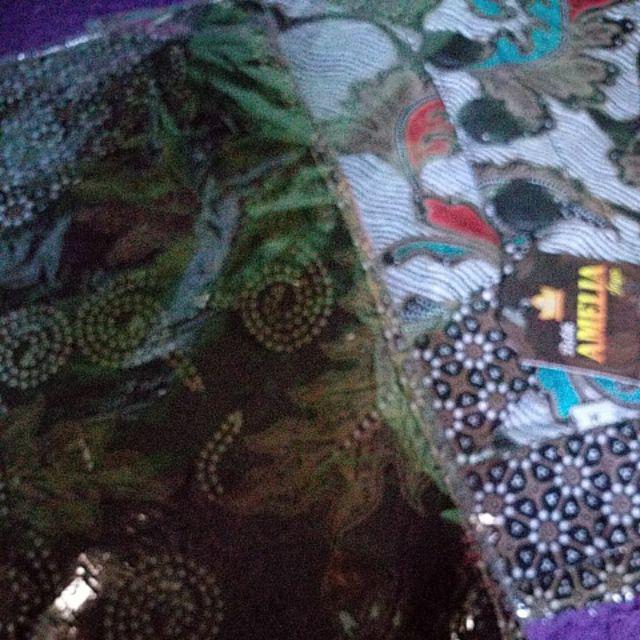 Batik Wanita Jumbo Blus Davina Lawasan Daun #2 Katun Modern Cewek Premium Motif High Quality